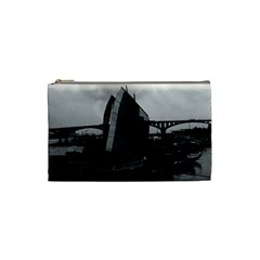 Vintage China Changsha Xiang Jiang River Boat 1970 Small Makeup Purse by Vintagephotos