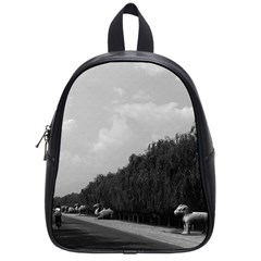 Vintage China Pekin Beautiful Pathway Ming Tombs 1970 Small School Backpack by Vintagephotos