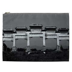 Vintage China Pekin Gate Ming Tombs 1970 Cosmetic Bag (xxl)