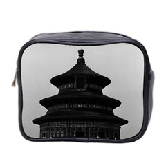 Vintage China Pekin Temple Of Heaven 1970 Twin-sided Cosmetic Case