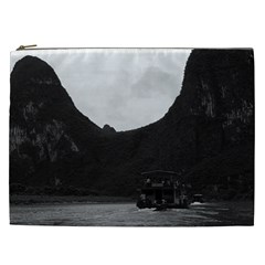 Vintage China Guilin River Boat 1970 Cosmetic Bag (xxl)