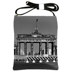 Vintage Germany Berlin Brandenburg Gate 1970 Cross Shoulder Sling Bag