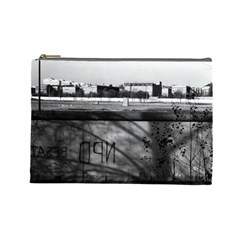 Vintage Germany Berlin Wall 1970 Large Makeup Purse by Vintagephotos