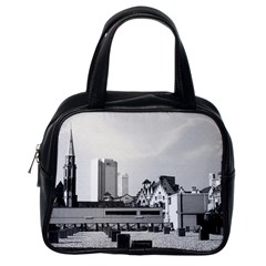 Vintage Germany Frankfurt Old Saint Nicholas Church Single-sided Satchel Handbag by Vintagephotos