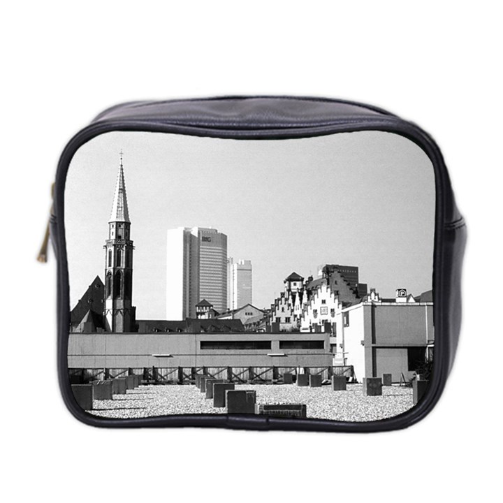 Vintage Germany Frankfurt Old Saint Nicholas Church Twin-sided Cosmetic Case