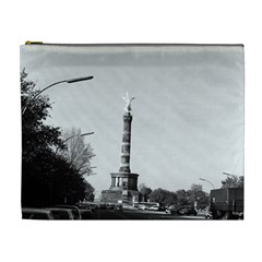 Vintage Germany Berlin 17th June Street Victory Statue Extra Large Makeup Purse by Vintagephotos