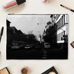 Vintage Germany Frankfurt City Street Cars 1970 Extra Large Makeup Purse by Vintagephotos