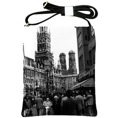 Vintage Germany Munich Frauenkirche Frauenplatz 1970 Cross Shoulder Sling Bag by Vintagephotos