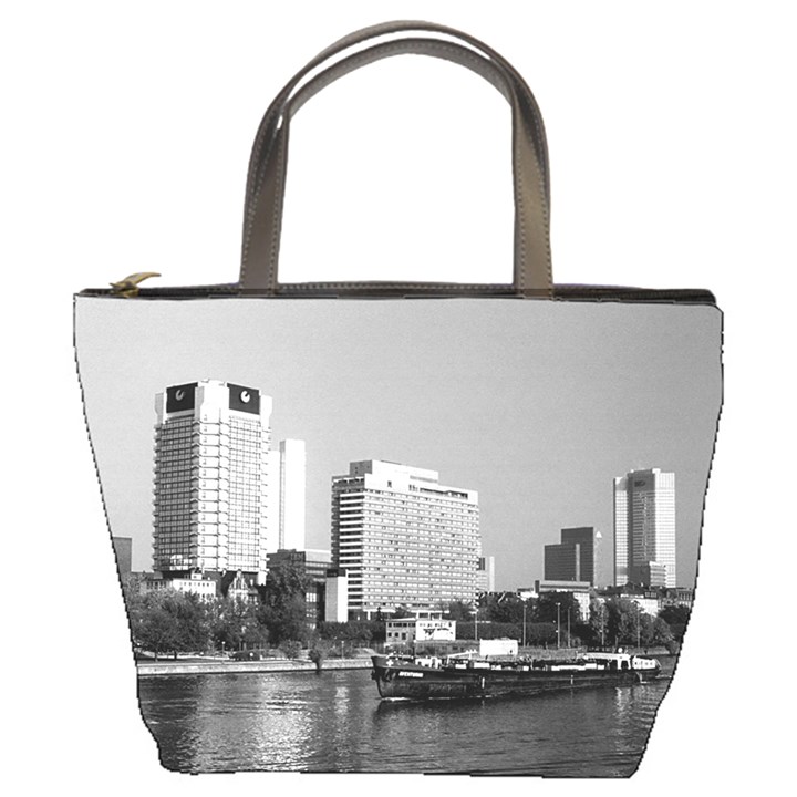 Vintage Germany Frankfurt Main river 1970 Bucket Handbag