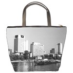 Vintage Germany Frankfurt Main river 1970 Bucket Handbag Back