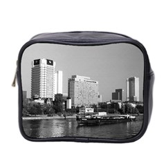 Vintage Germany Frankfurt Main River 1970 Twin-sided Cosmetic Case