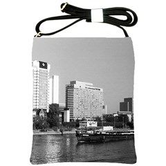 Vintage Germany Frankfurt Main River 1970 Cross Shoulder Sling Bag by Vintagephotos