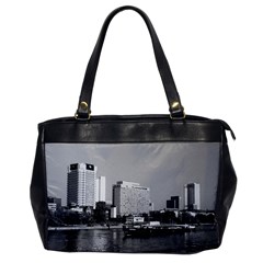 Vintage Germany Frankfurt Main River 1970 Single-sided Oversized Handbag