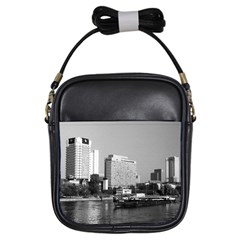 Vintage Germany Frankfurt Main River 1970 Kids  Sling Bag by Vintagephotos