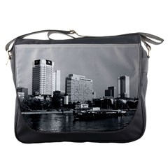 Vintage Germany Frankfurt Main River 1970 Messenger Bag by Vintagephotos