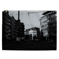 Vintage Germany Frankfurt City Street 1970 Cosmetic Bag (xxl) by Vintagephotos