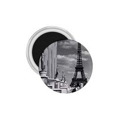 Vintage France Paris Eiffel Tour Chaillot Palace 1970 Small Magnet (round) by Vintagephotos