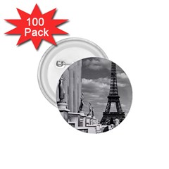 Vintage France Paris Eiffel Tour Chaillot Palace 1970 100 Pack Small Button (round)