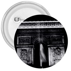 Vintage France Paris Triumphal Arch 1970 Large Button (round) by Vintagephotos