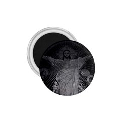 Vintage France Paris Sacre Coeur Basilica Dome Jesus Small Magnet (round) by Vintagephotos