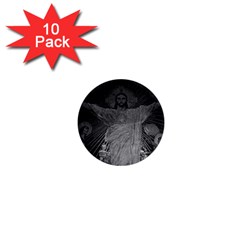 Vintage France Paris Sacre Coeur Basilica Dome Jesus 10 Pack Mini Button (round) by Vintagephotos