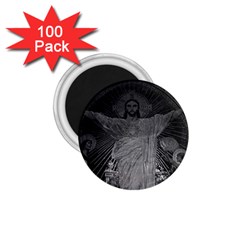 Vintage France Paris Sacre Coeur Basilica Dome Jesus 100 Pack Small Magnet (round) by Vintagephotos