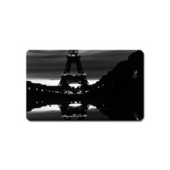 Vintage France Paris Eiffel Tower Reflection 1970 Name Card Sticker Magnet by Vintagephotos