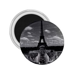 Vintage France Paris Fontain Chaillot Tour Eiffel 1970 Regular Magnet (round) by Vintagephotos