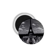 Vintage France Paris Fontain Chaillot Tour Eiffel 1970 Small Magnet (round)