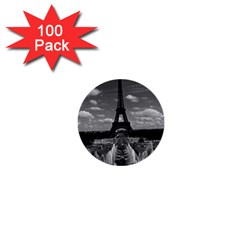 Vintage France Paris Fontain Chaillot Tour Eiffel 1970 100 Pack Mini Button (round) by Vintagephotos