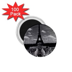 Vintage France Paris Fontain Chaillot Tour Eiffel 1970 100 Pack Small Magnet (round)