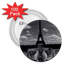 Vintage France Paris Fontain Chaillot Tour Eiffel 1970 100 Pack Regular Button (round)