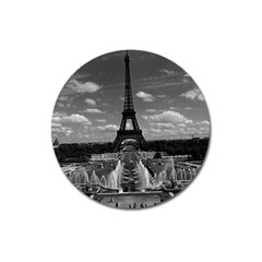 Vintage France Paris Fontain Chaillot Tour Eiffel 1970 Large Sticker Magnet (round) by Vintagephotos