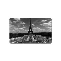 Vintage France Paris Fontain Chaillot Tour Eiffel 1970 Name Card Sticker Magnet by Vintagephotos