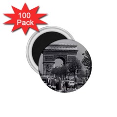 Vintage France Paris Triumphal Arch 1970 100 Pack Small Magnet (round)