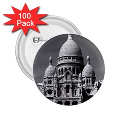 Vintage France Paris The Sacre Coeur Basilica 1970 100 Pack Regular Button (round)