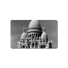 Vintage France Paris The Sacre Coeur Basilica 1970 Name Card Sticker Magnet by Vintagephotos