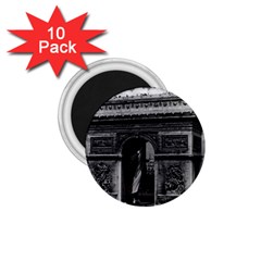 Vintage France Paris Triumphal Arch  Place De L etoile 10 Pack Small Magnet (round)