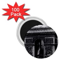 Vintage France Paris Triumphal Arch  Place De L etoile 100 Pack Small Magnet (round)