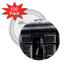 Vintage France Paris Triumphal Arch  Place De L etoile 100 Pack Regular Button (round) by Vintagephotos