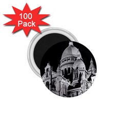 Vintage France Paris The Sacre Coeur Basilica 1970 100 Pack Small Magnet (round) by Vintagephotos