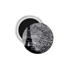 Vintage France Paris Eiffel Tour 1970 Small Magnet (round)