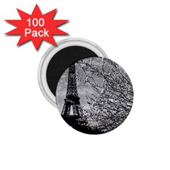 Vintage France Paris Eiffel Tour 1970 100 Pack Small Magnet (round)