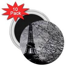 Vintage France Paris Eiffel Tour 1970 10 Pack Regular Magnet (round)