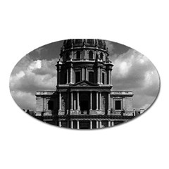 Vintage France Paris Church Saint Louis Des Invalides Large Sticker Magnet (oval) by Vintagephotos