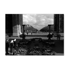 Vintage France Paris Triumphal Arch Unknown Soldier 100 Pack A4 Sticker by Vintagephotos