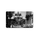 Vintage France Paris notre dame saint louis island 1970 Name Card Sticker Magnet Front