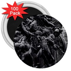 Vintage France Paris Triumphal Arch Marseillaise Rude 100 Pack Large Magnet (round) by Vintagephotos