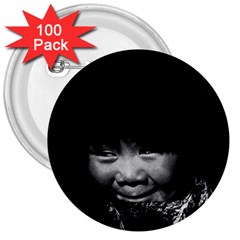 Vintage Usa Alaska Eskimo Child 1970 100 Pack Large Button (round) by Vintagephotos