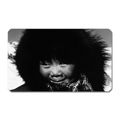 Vintage Usa Alaska Eskimo Child 1970 Large Sticker Magnet (rectangle) by Vintagephotos